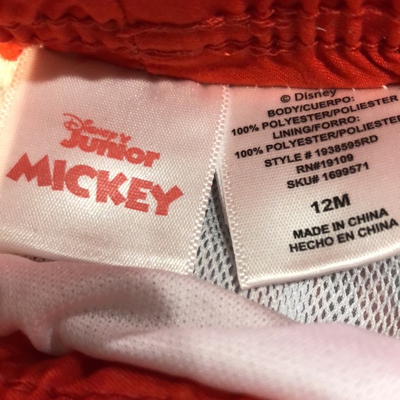 Disney Junior Mickey Swim Trunks 12 months - Picture 3 of 4